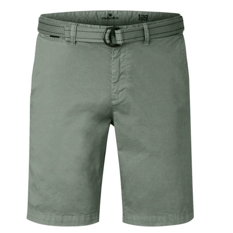 Spodenki chino z paskiem REDPOINT Surrey oliwkowe Spodenki chino z paskiem REDPOINT Surrey oliwkowe