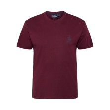 T-shirt w serek North Latitude bordowy