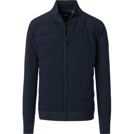 Sweter hybrydowy rozpinany CASA MODA granatowy