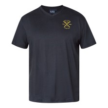 T-shirt w serek North Latitude czarny