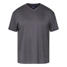 T-shirt w serek North Latitude grafitowy