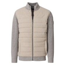 Sweter hybrydowy kardigan rozpinany CASA MODA beżowy