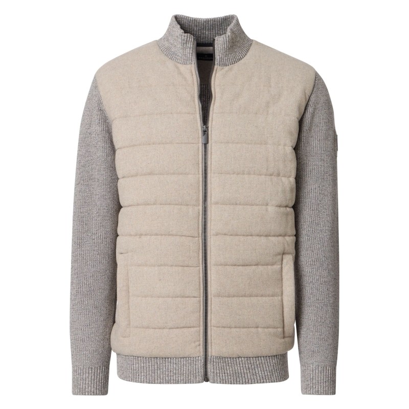 Sweter hybrydowy kardigan rozpinany CASA MODA beżowy Sweter hybrydowy kardigan rozpinany CASA MODA beżowy
