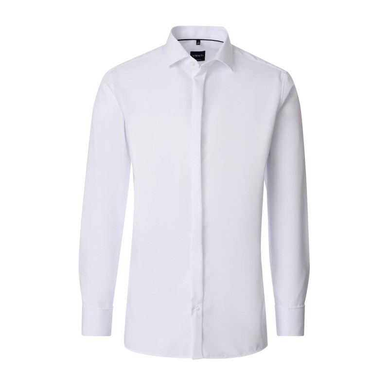 Koszula męska elegancka na spinki non-iron VENTI duże rozmiary biała Koszula męska elegancka na spinki non-iron VENTI duże rozmiary biała