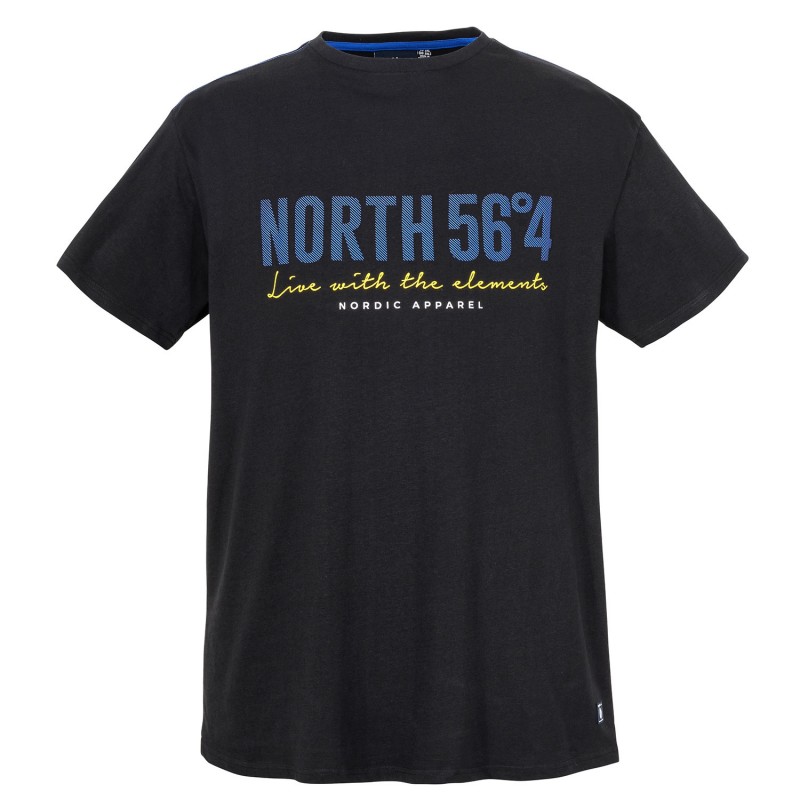 T-shirt czarny z nadrukiem North 56